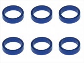 1/12�졼�����ѥꥢ����Ĵ�����顼2.0t (6����)ǻ�֥롼 Collar 2.0t of adjustment of width of Rear car (6 pcs.) Dark Blue for 1/12 racing