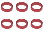 1/12�졼�����ѥꥢ����Ĵ�����顼2.0t (6����)��å� Collar 2.0t of adjustment of width of Rear car (6 pcs.) red for 1/12 racing