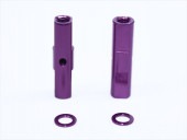 ����ߥݥ��ȥ��å�19L(�ѡ��ץ�)0.5t���顼�� 2������ Aluminum post set 19L (purple) with 0.5t Collar 2 pcs.