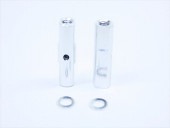 ����ߥݥ��ȥ��å�19L ����С� 0.5t���顼�� 2���� Aluminum post set 19L (silver) with 0.5t Collar 2 pcs.