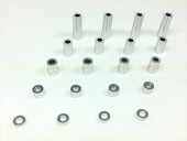 ��2����ߥ��顼���å�1.5t,3t,6t,6.7t,12t(����С�)��4���� Each 4 pcs. of ��2 Aluminum Collar set 1.5t, 3t, 6t, 6.7t, & 12t (silver)