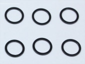 M5��6.4��0.5t ����ߥ��顼(�֥�å�) 6���� M5��6.4��0.5t Aluminum Collar (black) 6 pcs.