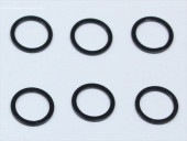 M5��6.4��1.5t ����ߥ��顼(�֥�å�) 6���� M5��6.4��1.5t Aluminum Collar (black) 6 pcs.
