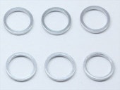 M6��7.4��1.0t ����ߥ��顼(����С�) 6���� M6��7.4��1.0t Aluminum Collar (silver) 6 pcs.