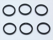 M6��7.4��1.5t ����ߥ��顼(�֥�å�) 6���� M6��7.4��1.5t Aluminum Collar (black) 6 pcs.
