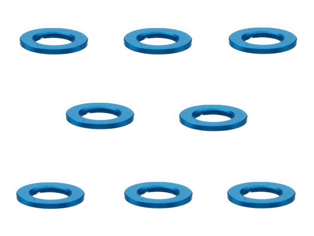 �����M3��å��㡼0.5t ���ߥ�֥롼 Aluminum M3 washer 0.5t (TAMIYA Blue)