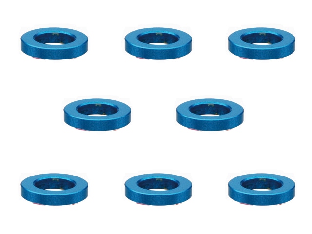 �����M3��å��㡼1.0t ���ߥ�֥롼 Aluminum M3 washer 1.0t (TAMIYA Blue)
