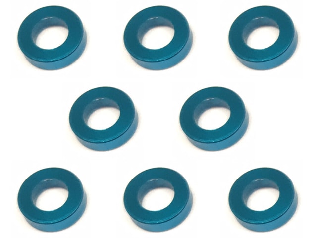 �����M3��å��㡼1.5t ���ߥ�֥롼 Aluminum M3 washer 1.5t (TAMIYA Blue)