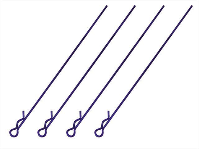 �ܥǥ��եå��ԥ����L95mm 4������ �ѡ��ץ� Body Hook Pin Long L95 mm 4 pcs. purple
