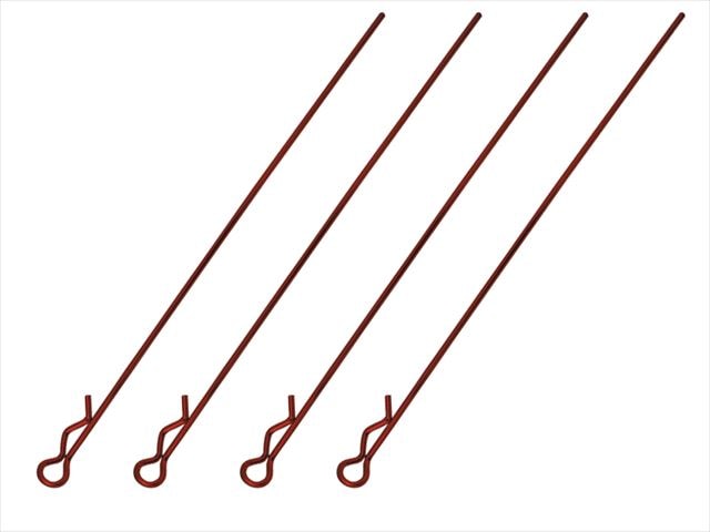 �ܥǥ��եå��ԥ����L95mm 4������ ��å� Body Hook Pin Long L95 mm 4 pcs. red