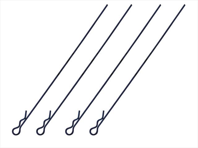 �ܥǥ��եå��ԥ����L110mm Ƭ�� 4������ ǻ�֥롼 Body Hook Pin Long L110 mm (small head) 4 pcs. Dark Blue