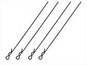 ܥǥեåԥL110mm Ƭ 4 ֥å Body Hook Pin Long L110 mm (small head) 4 pcs. black