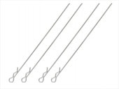 ܥǥեåԥL110mm Ƭ 4 С Body Hook Pin Long L110 mm (small head) 4 pcs. silver