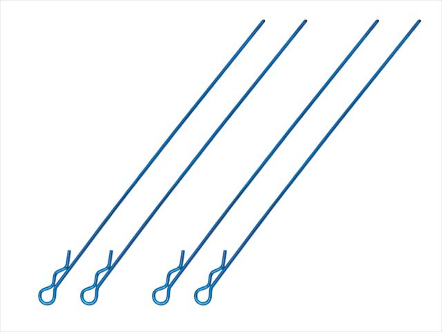 �ܥǥ��եå��ԥ����L110mm Ƭ�� 4������ ���ߥ�֥롼 Body Hook Pin Long L110 mm (small head) 4 pcs. TAMIYA Blue