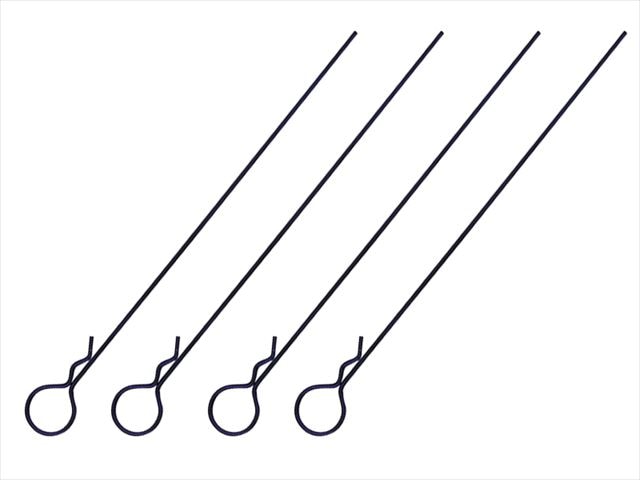 �ܥǥ��եå��ԥ����L110mm Ƭ�� 4������ ǻ�֥롼 Body Hook Pin Long L110 mm (head large) 4 pcs. Dark Blue