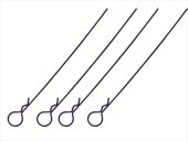ܥǥեåԥL110mm Ƭ 4 ѡץ Body Hook Pin Long L110 mm (head large) 4 pcs. purple