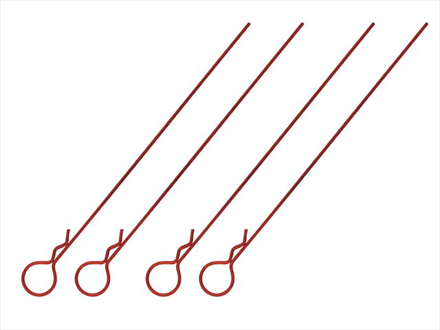 ܥǥեåԥL110mm Ƭ 4 å Body Hook Pin Long L110 mm (head large) 4 pcs. red