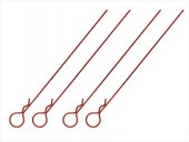 �ܥǥ��եå��ԥ����L110mm Ƭ�� 4������ ��å� Body Hook Pin Long L110 mm (head large) 4 pcs. red