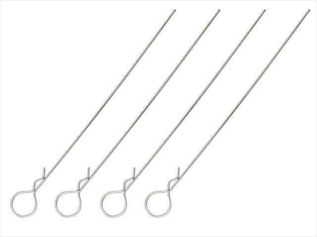 �ܥǥ��եå��ԥ����L110mm Ƭ�� 4������ ����С� Body Hook Pin Long L110 mm (head large) 4 pcs. silver