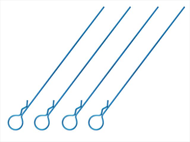 �ܥǥ��եå��ԥ����L110mm Ƭ�� 4������ ���ߥ�֥롼 Body Hook Pin Long L110 mm (head large) 4 pcs. TAMIYA Blue
