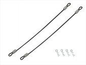 �磻�䡼�եܥǥ��ԥ� �磻�䡼Ĺ100�ߥ� �֥�å� Body pin with wire (wire length 100 mm) black