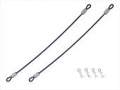 �磻�䡼�եܥǥ��ԥ� �磻�䡼Ĺ100�ߥ� ǻ�֥롼 Body pin with wire (wire length 100 mm) Dark Blue