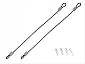 磻䡼եܥǥԥ 磻䡼Ĺ100ߥ ѡץ Body pin with wire (wire length 100 mm) purple