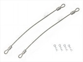�磻�䡼�եܥǥ��ԥ� �磻�䡼Ĺ100�ߥ� ����С� Body pin with wire (wire length 100 mm) silver
