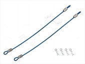 磻䡼եܥǥԥ 磻䡼Ĺ100ߥ ߥ֥롼 Body pin with wire (wire length 100 mm) TAMIYA Blue