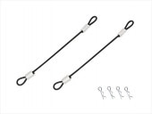 磻䡼եܥǥԥ 磻䡼Ĺ60ߥ ֥å Body pin smallness (60 millis in length of wire) black with wire