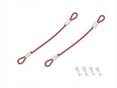 磻䡼եܥǥԥ 磻䡼Ĺ60ߥ å Body pin smallness (60 millis in length of wire) red with wire