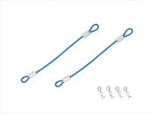 磻䡼եܥǥԥ 磻䡼Ĺ60ߥ ߥ֥롼 Body pin smallness (60 millis in length of wire) TAMIYA Blue with wire