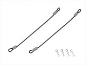 �磻�䡼�եܥǥ��ԥ� �磻�䡼Ĺ80�ߥ� �֥�å� Body pin with wire (wire length 80 mm) black