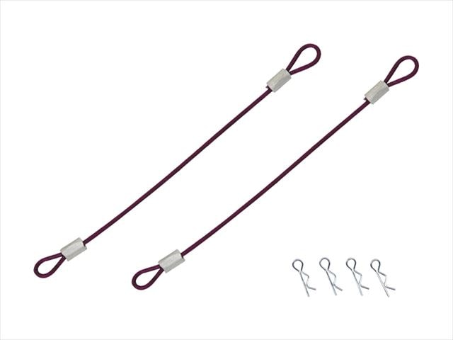 �磻�䡼�եܥǥ��ԥ� �磻�䡼Ĺ80�ߥ� �ѡ��ץ� Body pin with wire (wire length 80 mm) purple