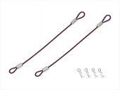 磻䡼եܥǥԥ 磻䡼Ĺ80ߥ ѡץ Body pin with wire (wire length 80 mm) purple
