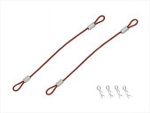�磻�䡼�եܥǥ��ԥ� �磻�䡼Ĺ80�ߥ� ��å� Body pin with wire (wire length 80 mm) red