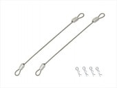 �磻�䡼�եܥǥ��ԥ� �磻�䡼Ĺ80�ߥ� ����С� Body pin with wire (wire length 80 mm) silver