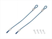 磻䡼եܥǥԥ 磻䡼Ĺ80ߥ ߥ֥롼 Body pin with wire (wire length 80 mm) TAMIYA Blue