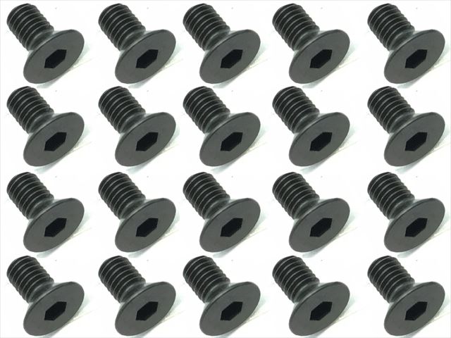 アソシ SP1スチールシャーシ用ビスのみ 3x6 スチールヘックス皿ビス 20本入 3x6 Steel hex Flat Head Screw