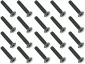3x15 ��������إå������ӥ� 20���� 3x15 Steel hex Flat Head Screw (20 pcs.)