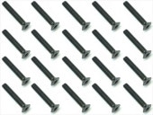 3x18 ��������إå������ӥ� 20���� 3x18 Steel hex Flat Head Screw (20 pcs.)