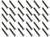 3x20 ��������إå��������ȥ��󥰥ӥ�(30����)��ƬJIS���� 3x20 Steel Steel hex Strong Flat Head Screw (30 pcs.) plate head JIS specification