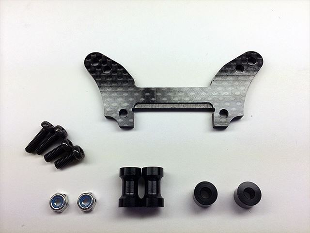�ե���ȥ����ܥ����ѡ����ơ� (���ߥ� DF-02���������Х��) Front carbon damper stay (TAMIYA DF-02 Aero Avante)