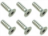 3��10 ������إå��������åԥ󥰥ӥ� 6���� 3��10 Titanium hex Flat tapping screw (6 pcs.)