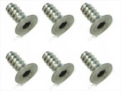 4X10 ������إå��������åԥ󥰥ӥ� 6���� 4X10 Titanium hex Flat tapping screw (6 pcs.)