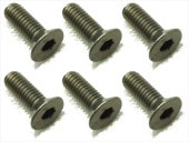 ������إå������ӥ� 6���� 3��9 Titanium hex Flat Head Screw 3X9