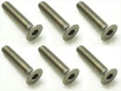 ������إå������ӥ� 6���� 3��14 Titanium hex Flat Head Screw 3��14 (6 pcs.)