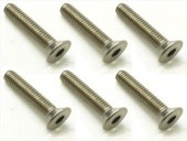 ������إå������ӥ� 6���� 3��15 Titanium hex Flat Head Screw 3x15