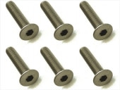 ������إå������ӥ� 6���� 3��16 Titanium hex Flat Head Screw 3��16 (6 pcs.)