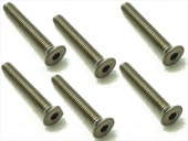 ������إå������ӥ� 6���� 3��20 Titanium hex Flat Head Screw 3��20 (6 pcs.)